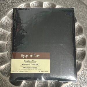 Recollections Black Scrapbook Album.
